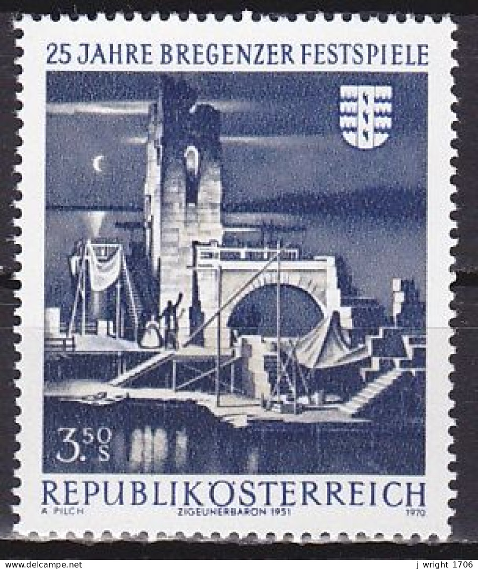 Austria, 1970, Bregenz Festival 25th Anniv, 3.50s, MNH - Unused Stamps