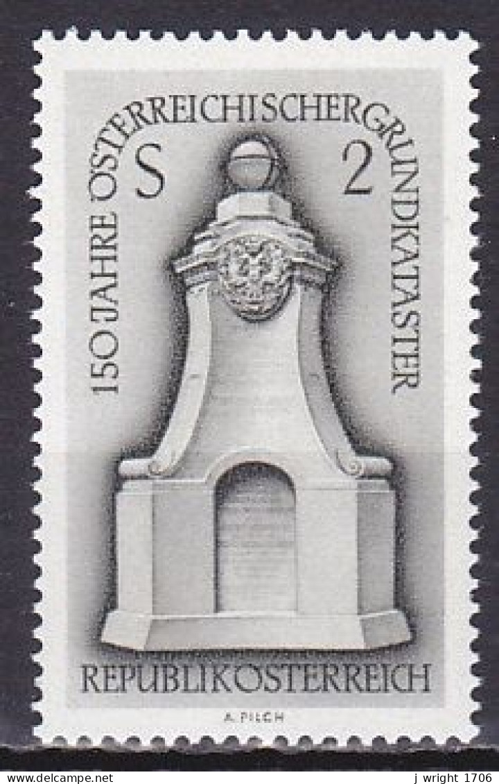 Austria, 1967, Official Land Registry 150th Anniv, 2s, MNH - Nuovi