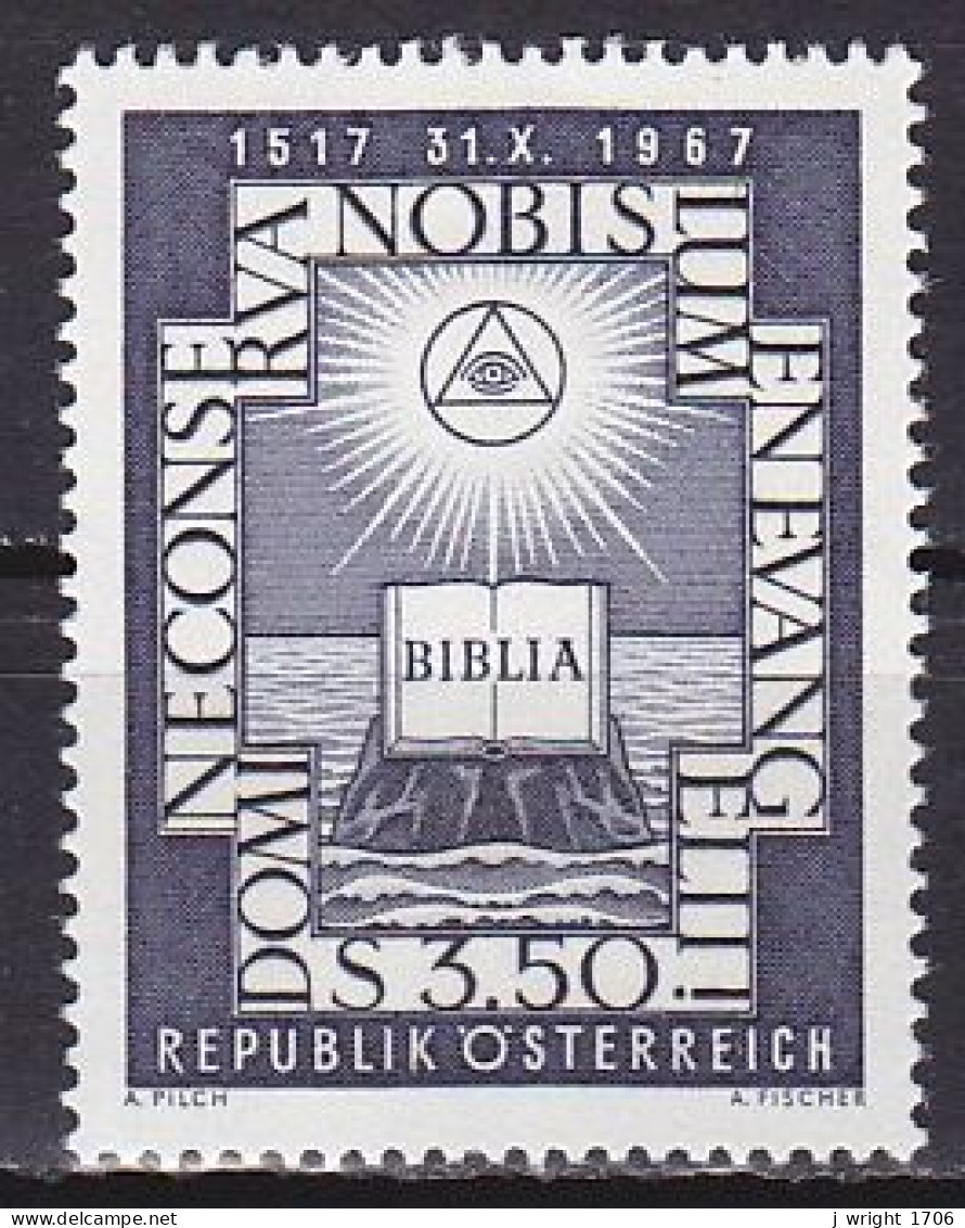 Austria, 1967, Reformation 450th Anniv, 3.50s, MNH - Ungebraucht