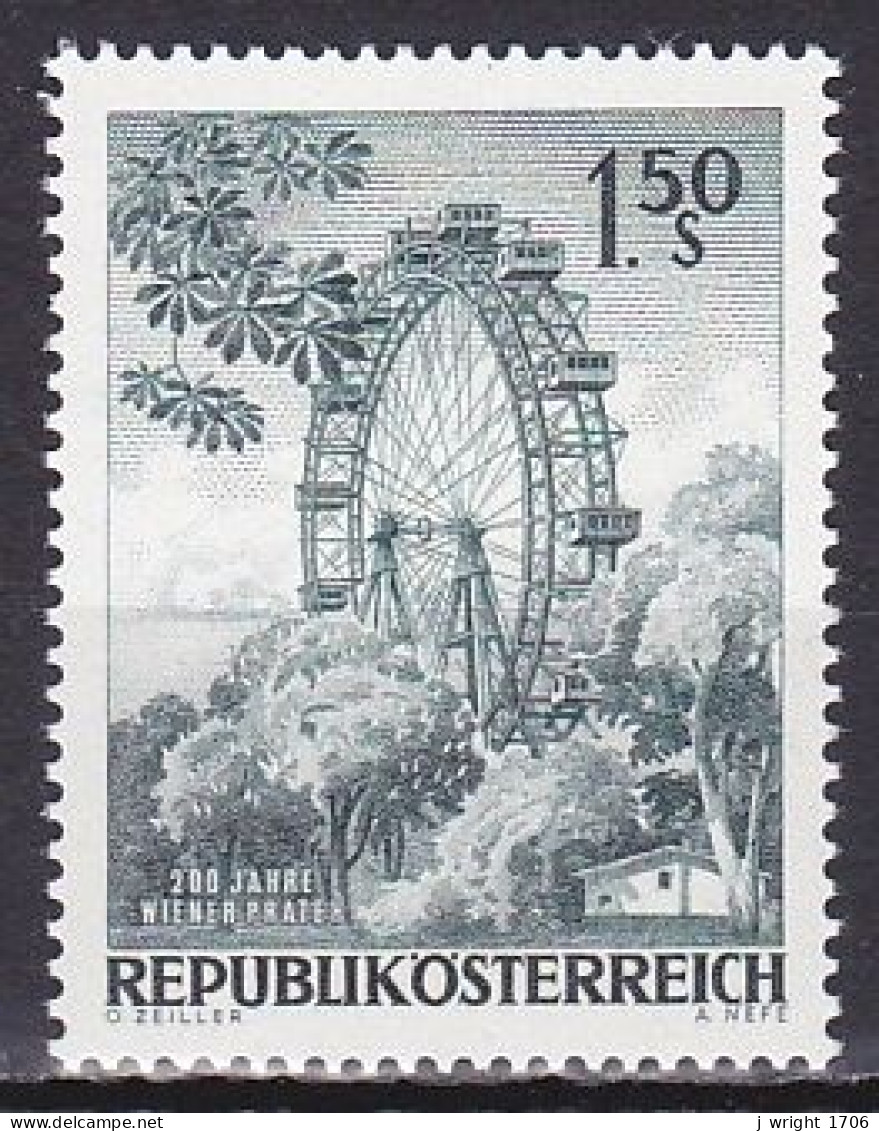 Austria, 1966, Prater Park Vienna 200th Anniv, 1.50s, MNH - Ongebruikt