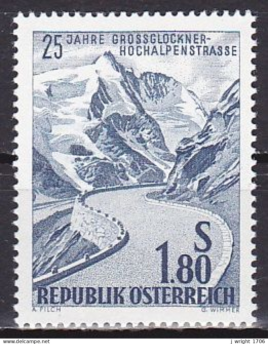 Austria, 1960, Grossglockrer Mountain Road 125th Anniv, 1.80s, MNH - Nuevos