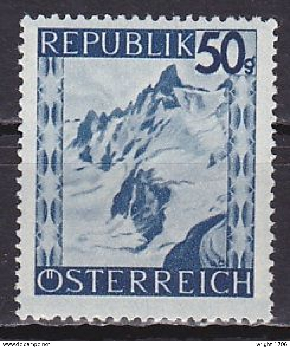 Austria, 1945, Landscapes/Silvretta Mountain, 50g, MH - Unused Stamps