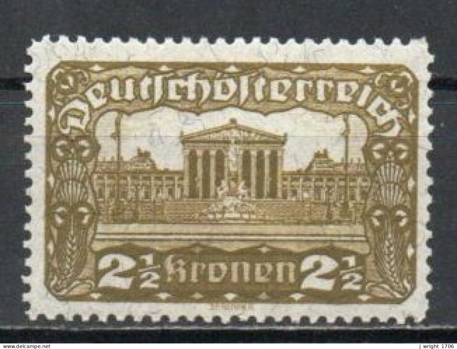 Austria, 1919, Parliament Building, 2½kr, MH - Unused Stamps