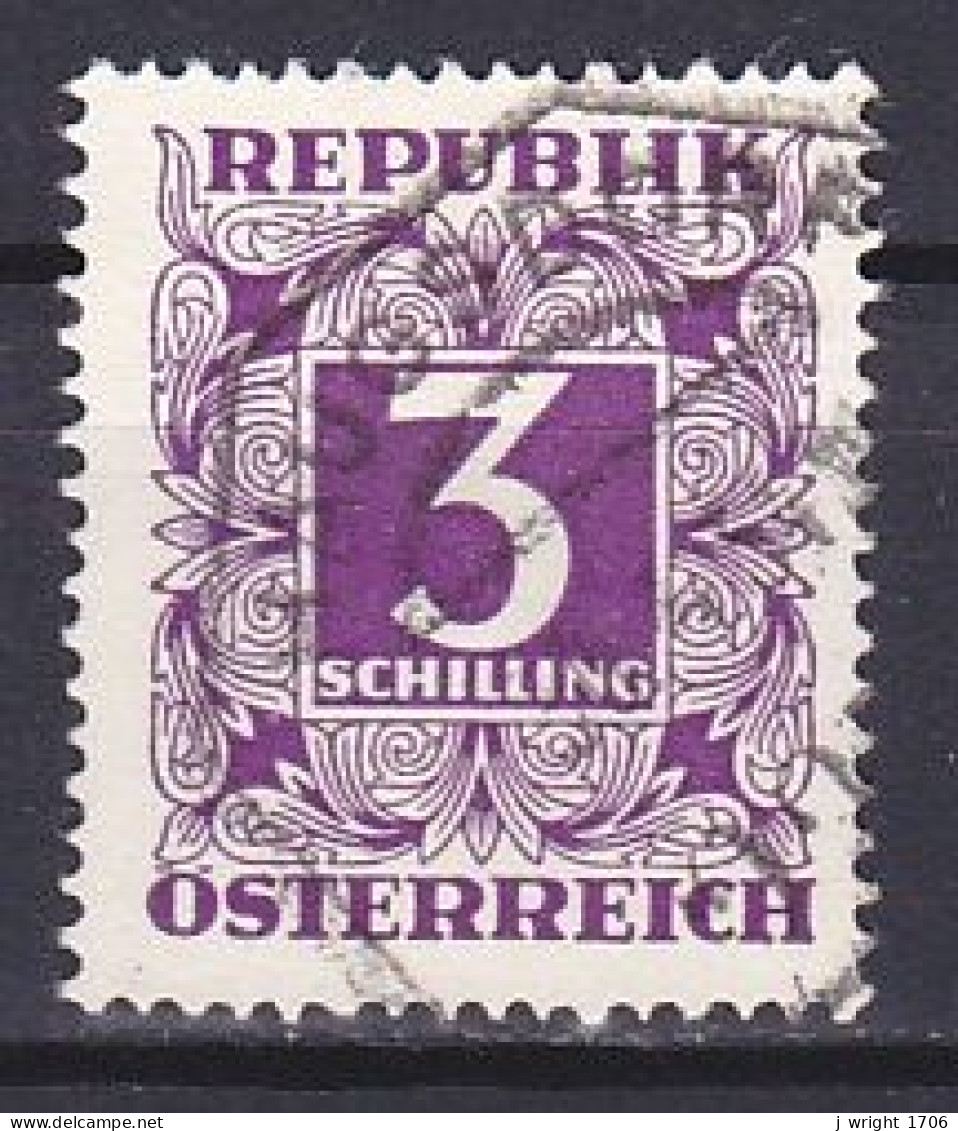 Austria, 1951, Numeral In Square Frame, 3s, USED - Strafport