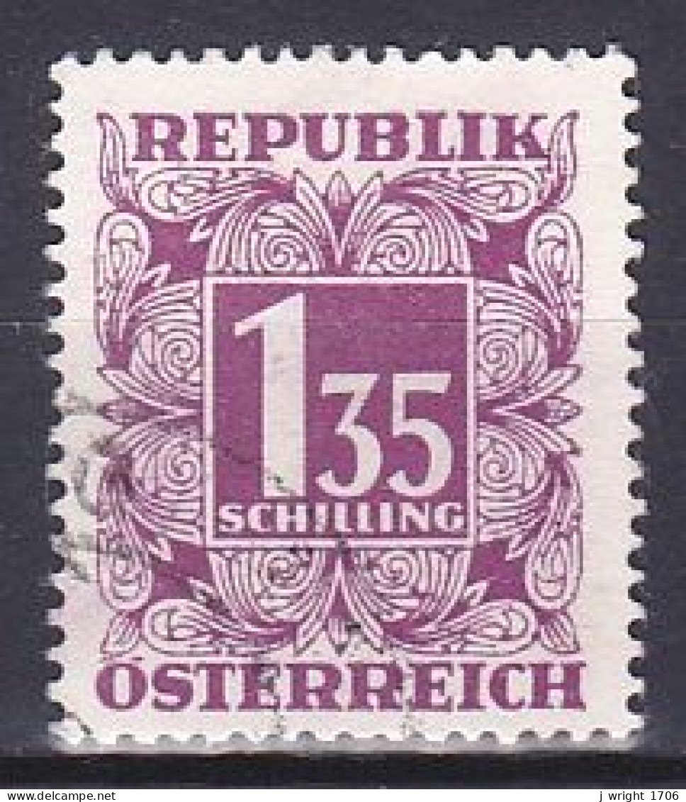 Austria, 1949, Numeral In Square Frame, 1.35s, USED - Strafport