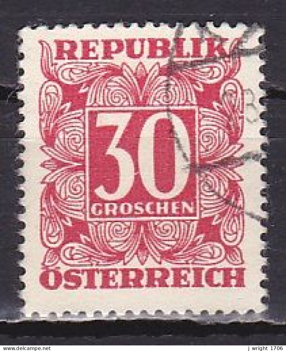 Austria, 1949, Numeral In Square Frame, 30g, USED - Strafport