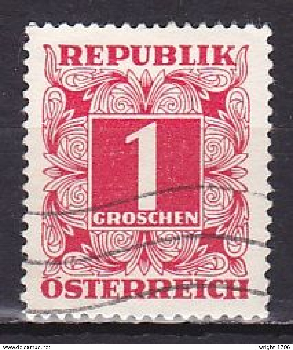 Austria, 1949, Numeral In Square Frame, 1g, USED - Strafport
