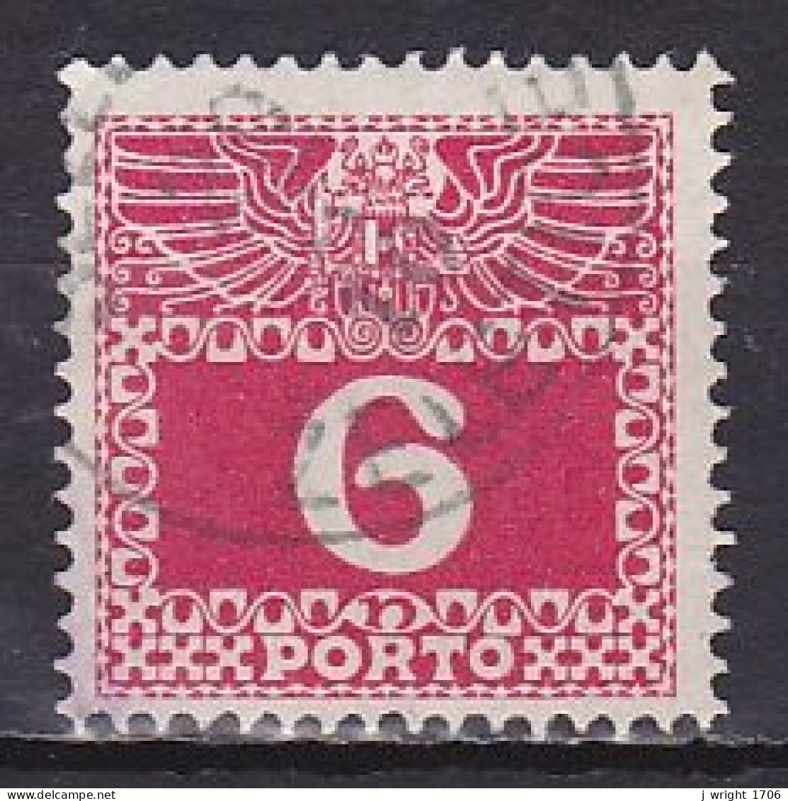 Austria, 1908, Coat Of Arms & Numeral, 6h, USED - Taxe