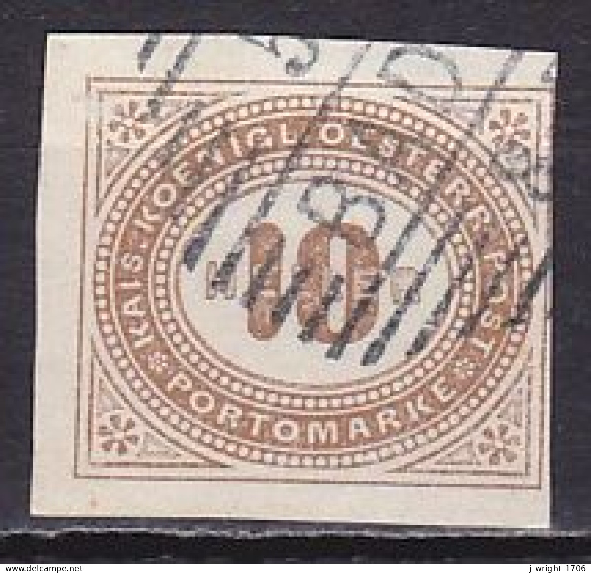 Austria, 1899, Numeral/Imperf, 10h, USED - Strafport