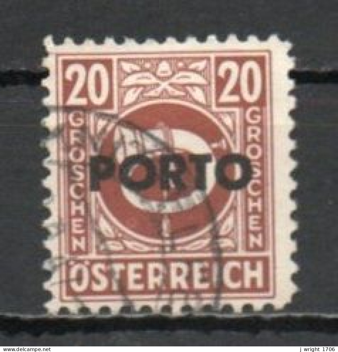 Austria, 1946, Posthorn Overprinted, 20g, CTO - Impuestos