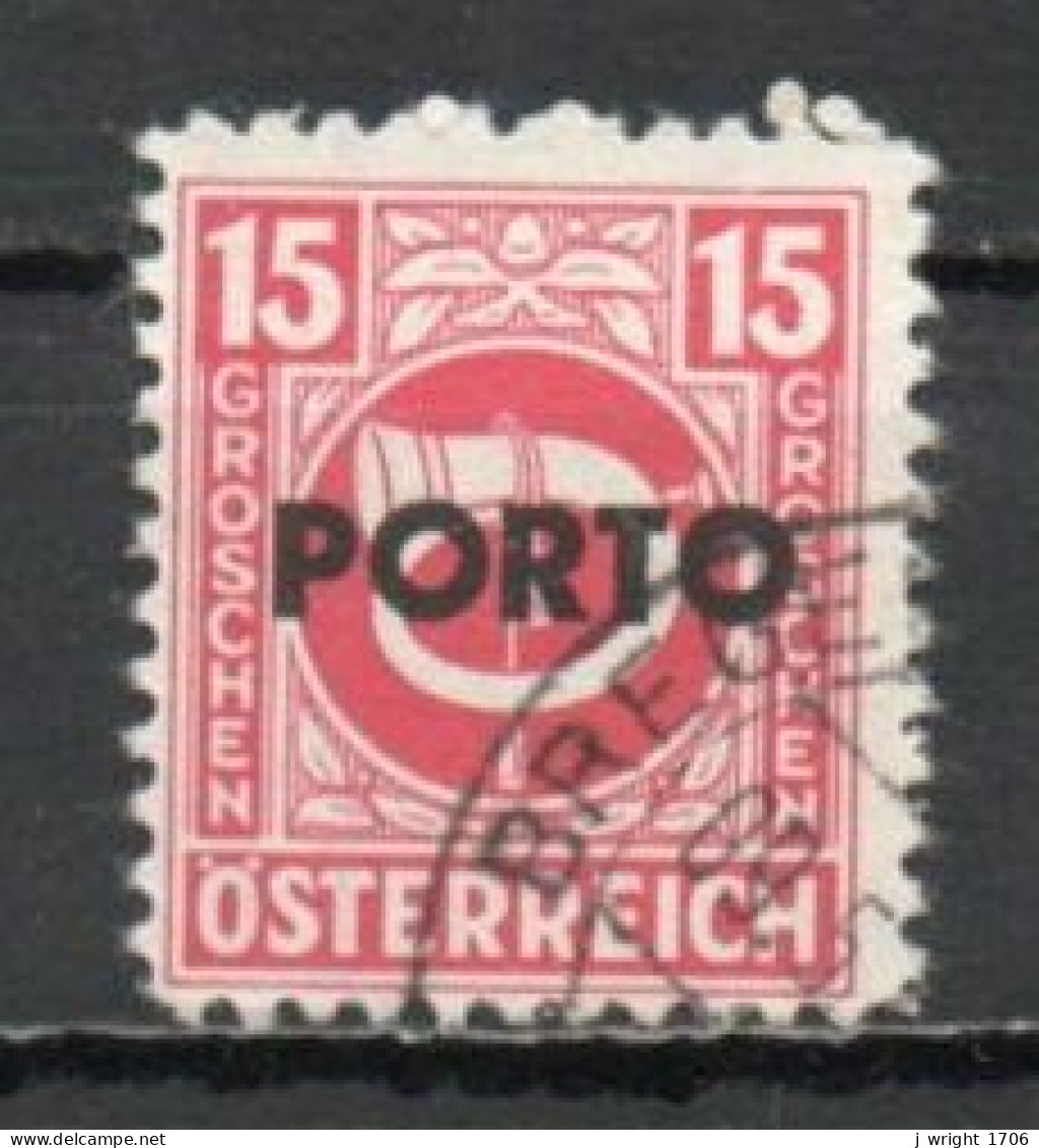 Austria, 1946, Posthorn Overprinted, 15g, CTO - Portomarken