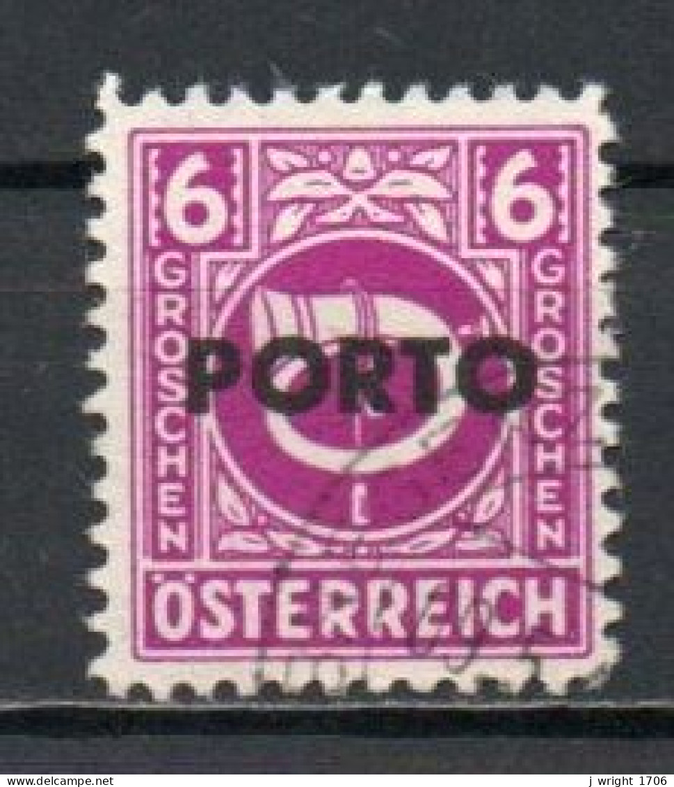 Austria, 1946, Posthorn Overprinted, 6g, CTO - Taxe