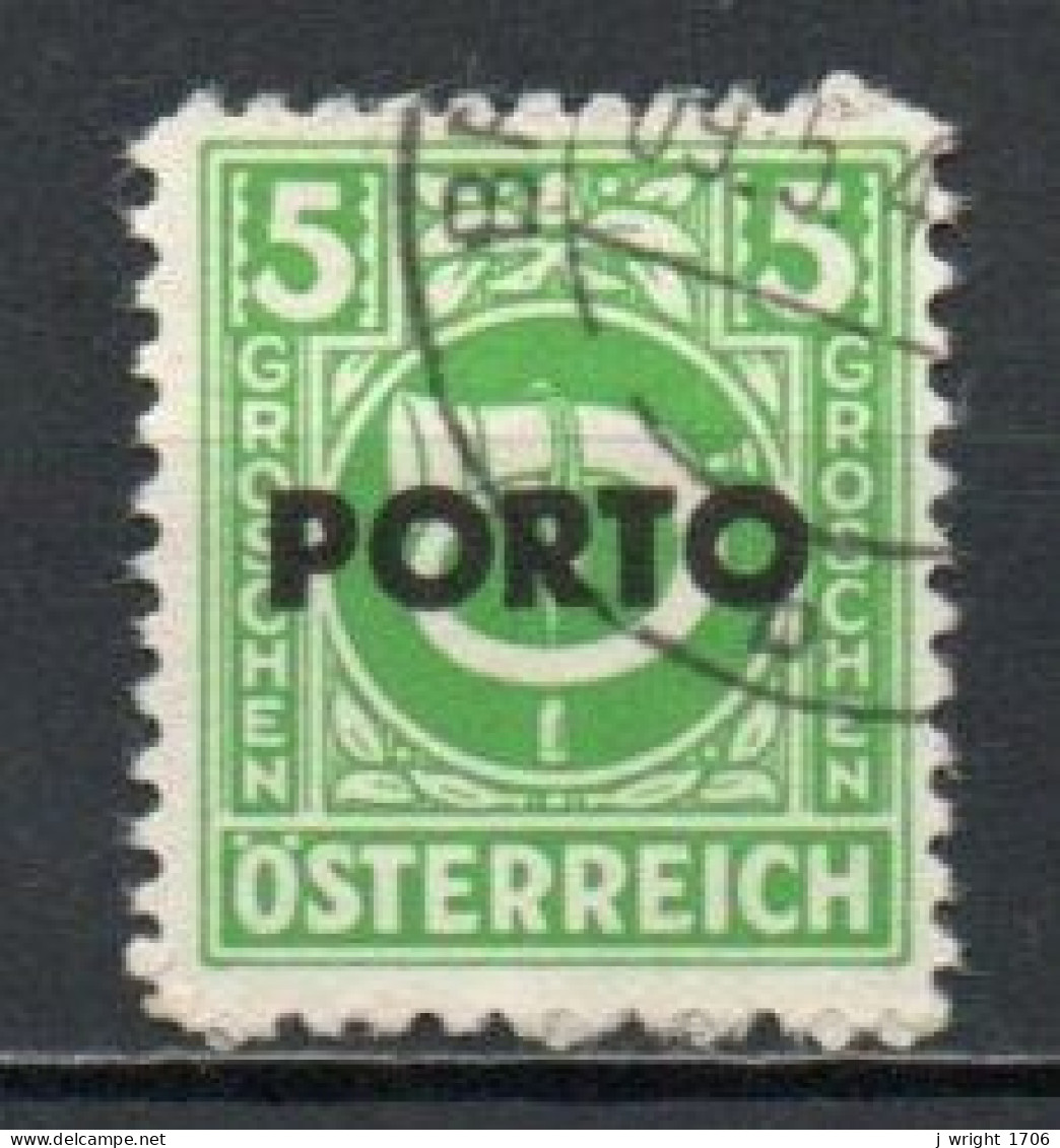 Austria, 1946, Posthorn Overprinted, 5g, CTO - Taxe