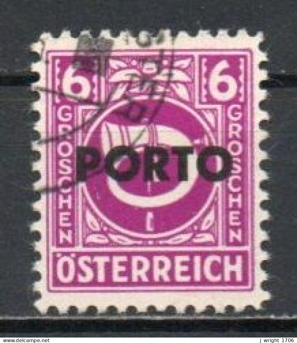 Austria, 1946, Posthorn Overprinted, 6g, CTO - Taxe