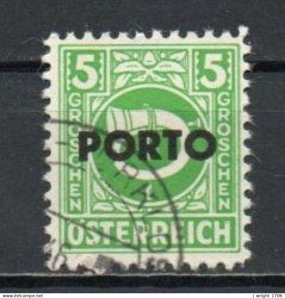 Austria, 1946, Posthorn Overprinted, 5g, CTO - Postage Due