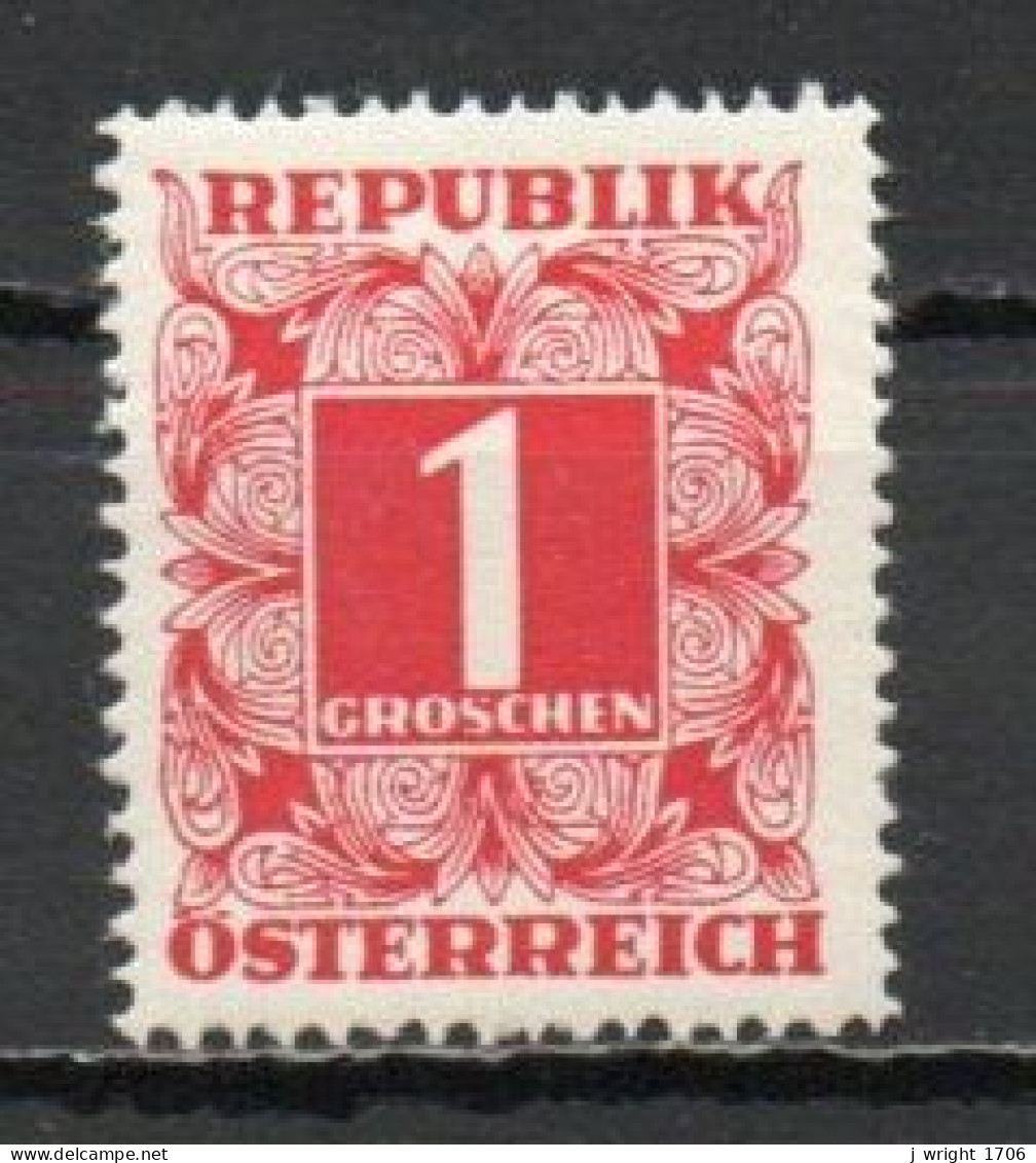 Austria, 1949, Numeral In Square Frame, 1g, MH - Postage Due