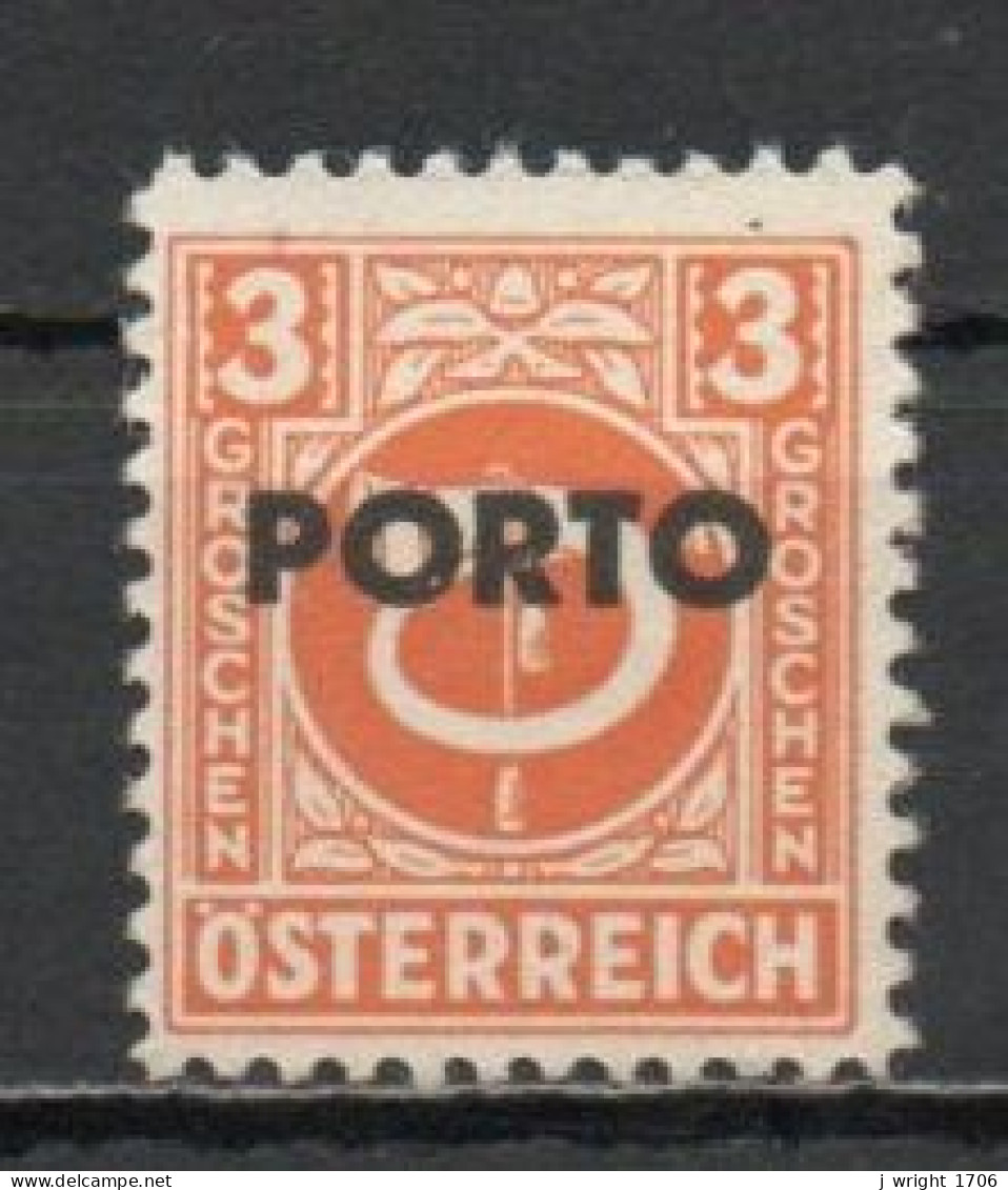 Austria, 1946, Posthorn Overprinted, 3g, MH - Portomarken