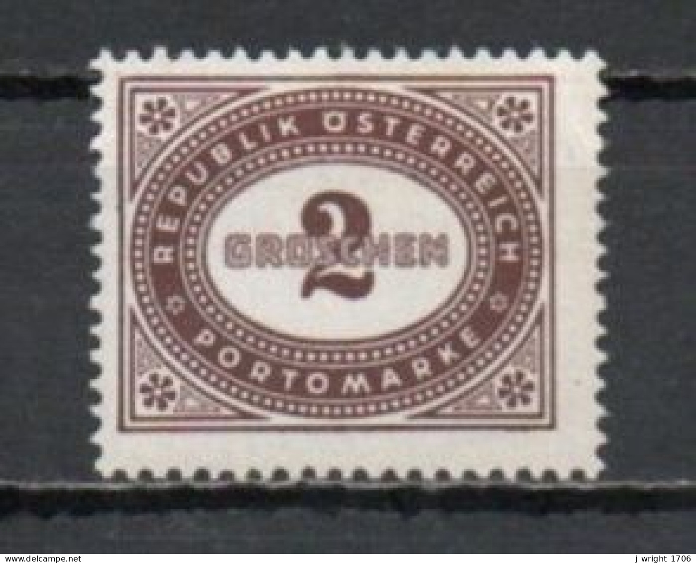 Austria, 1947, Numeral In Oval Frame, 2g, MNH - Segnatasse