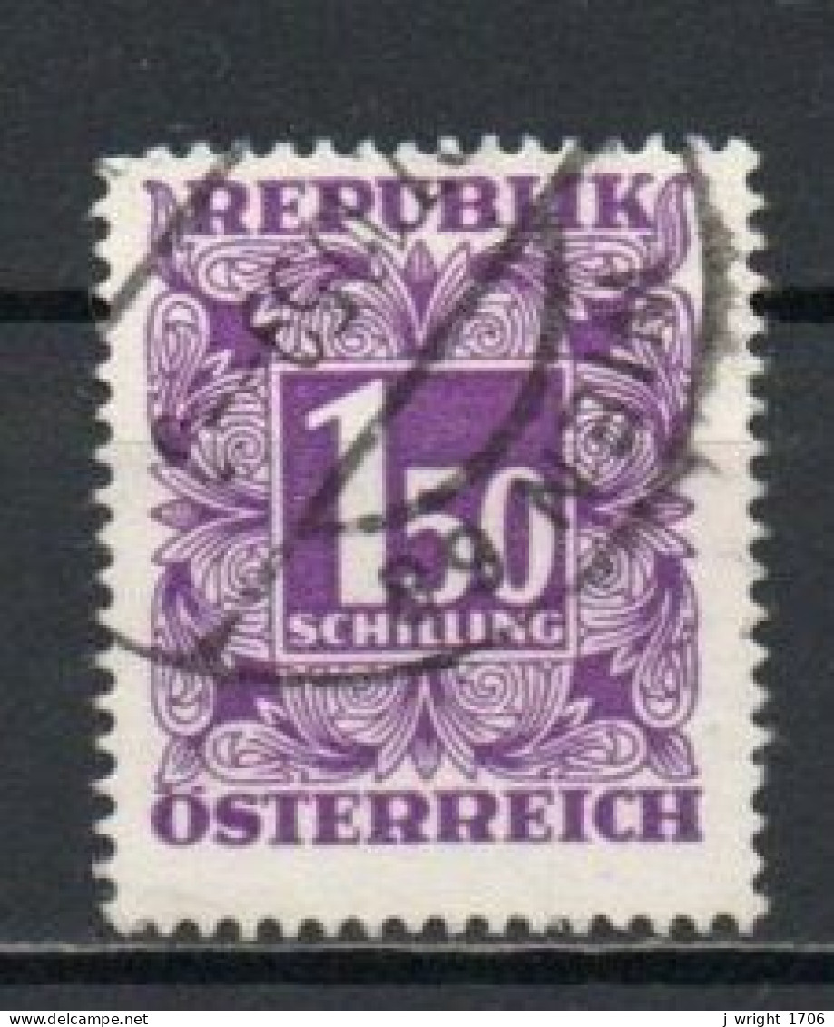 Austria, 1953, Numeral In Square Frame, 1.50s, USED - Strafport
