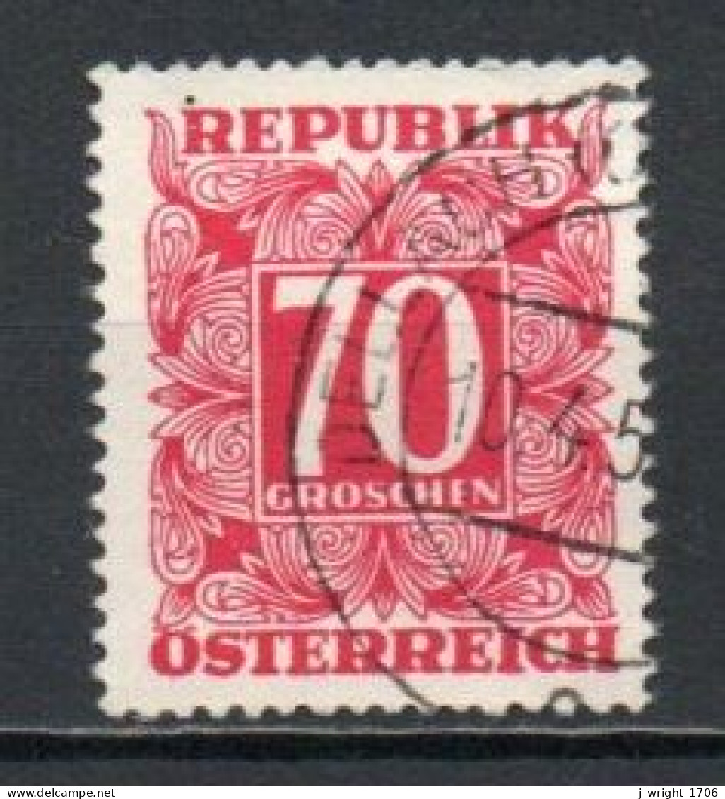 Austria, 1949, Numeral In Square Frame, 70g, USED - Segnatasse