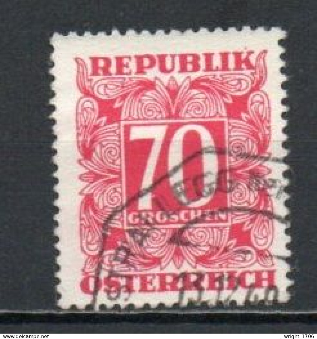 Austria, 1949, Numeral In Square Frame, 70g, USED - Strafport