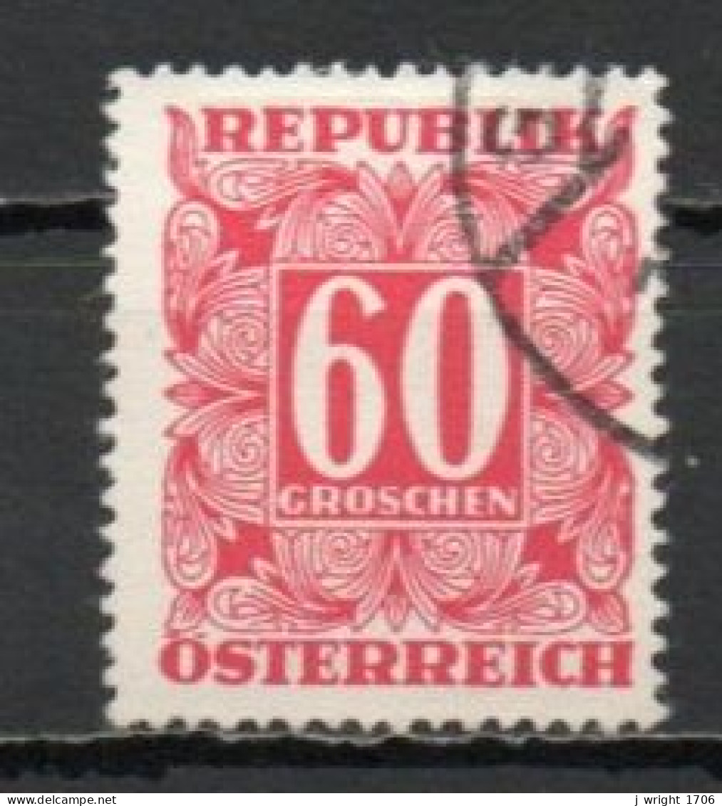 Austria, 1950, Numeral In Square Frame, 60g, USED - Segnatasse