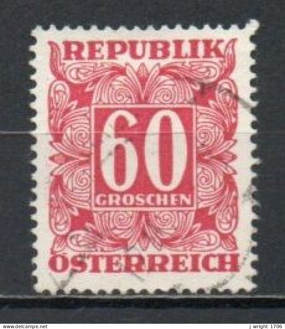 Austria, 1950, Numeral In Square Frame, 60g, USED - Strafport