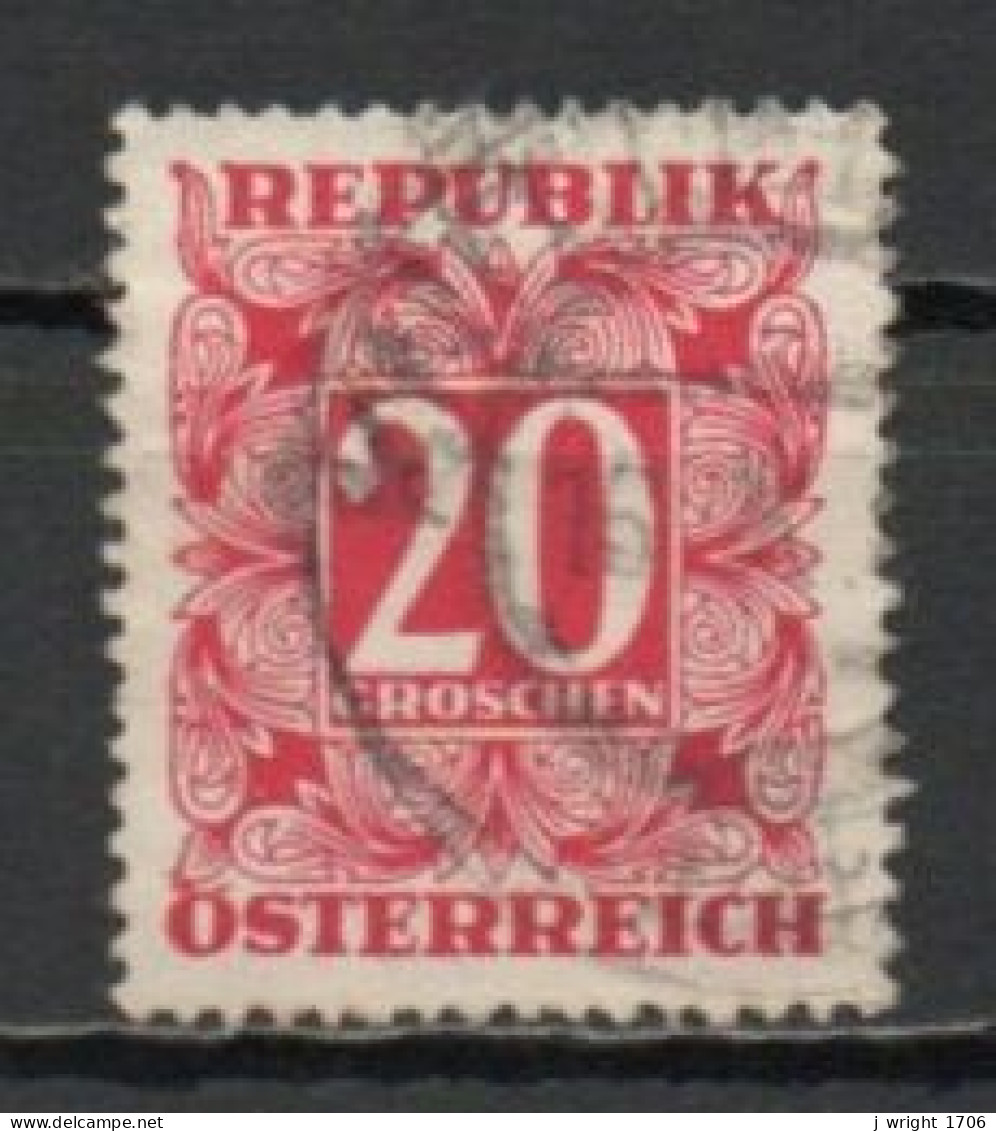 Austria, 1949, Numeral In Square Frame, 20g, USED - Impuestos