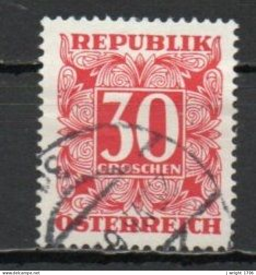 Austria, 1949, Numeral In Square Frame, 30g, USED - Segnatasse