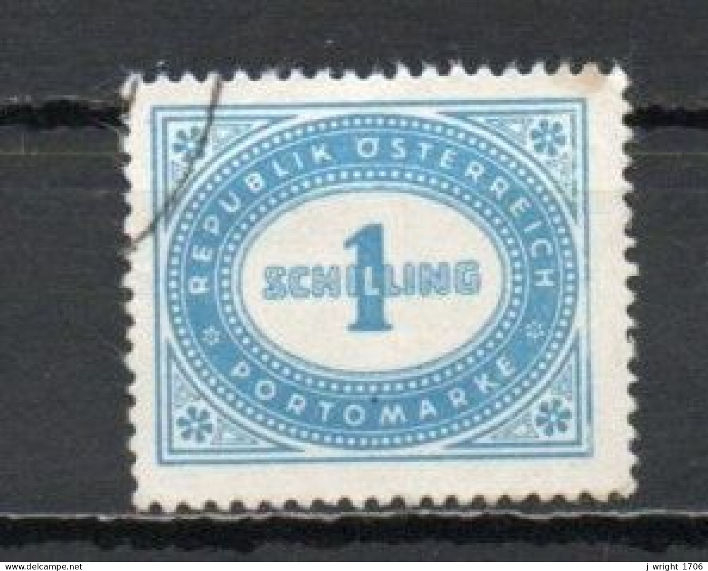 Austria, 1947, Numeral In Oval Frame, 1s, USED - Portomarken