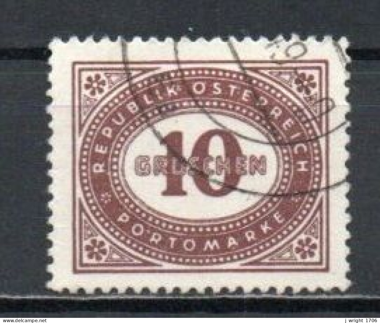 Austria, 1947, Numeral In Oval Frame, 10g, USED - Strafport