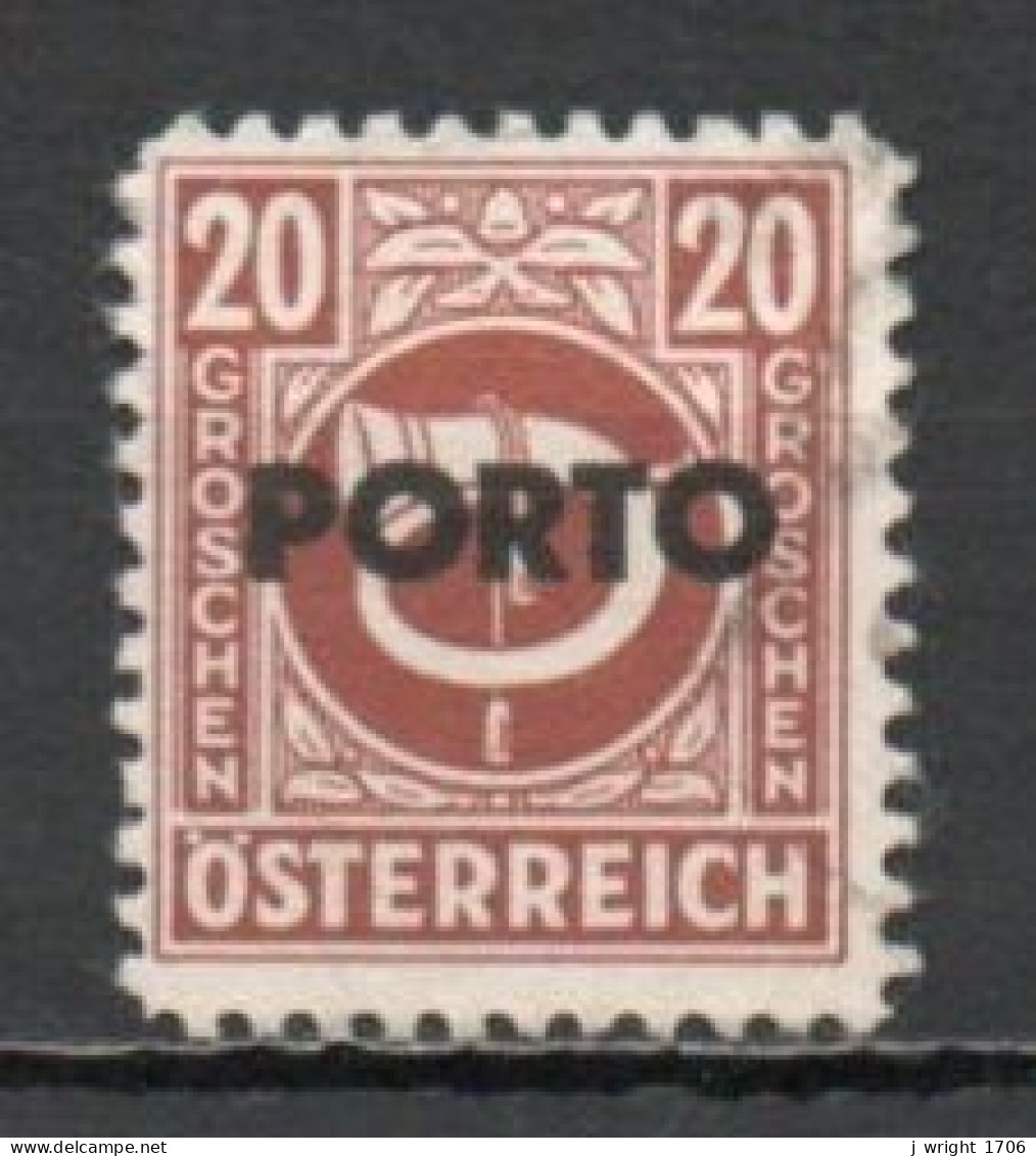 Austria, 1946, Posthorn Overprinted, 20g, USED - Impuestos