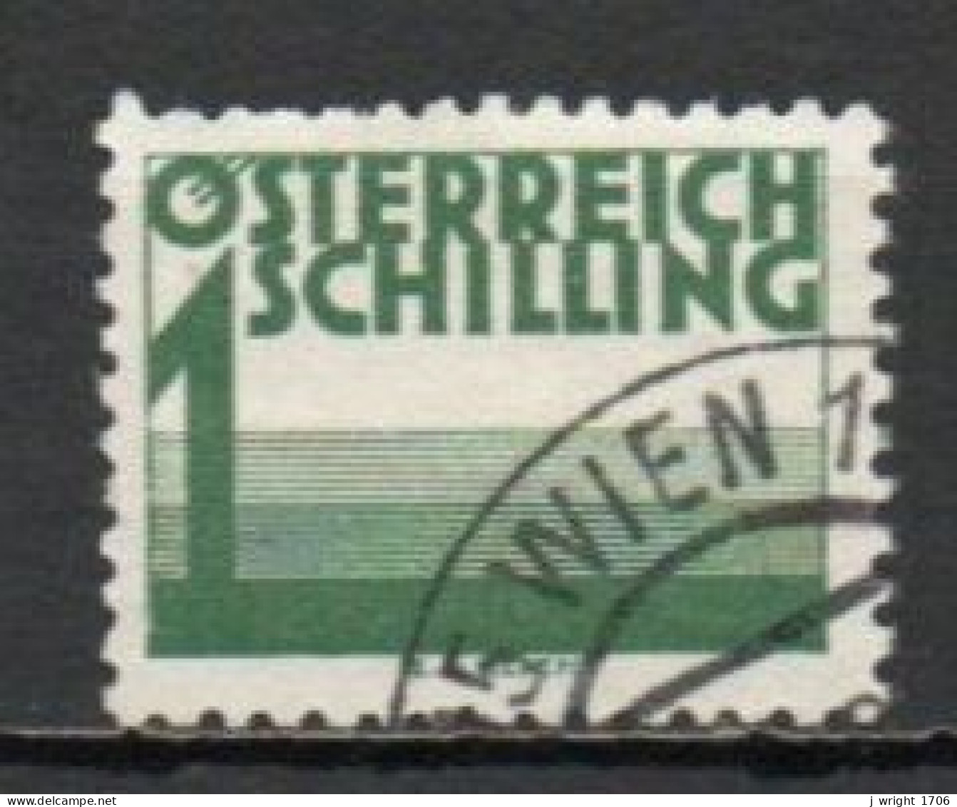 Austria, 1925, Numeral & Horizontal Bands, 1s, USED - Taxe