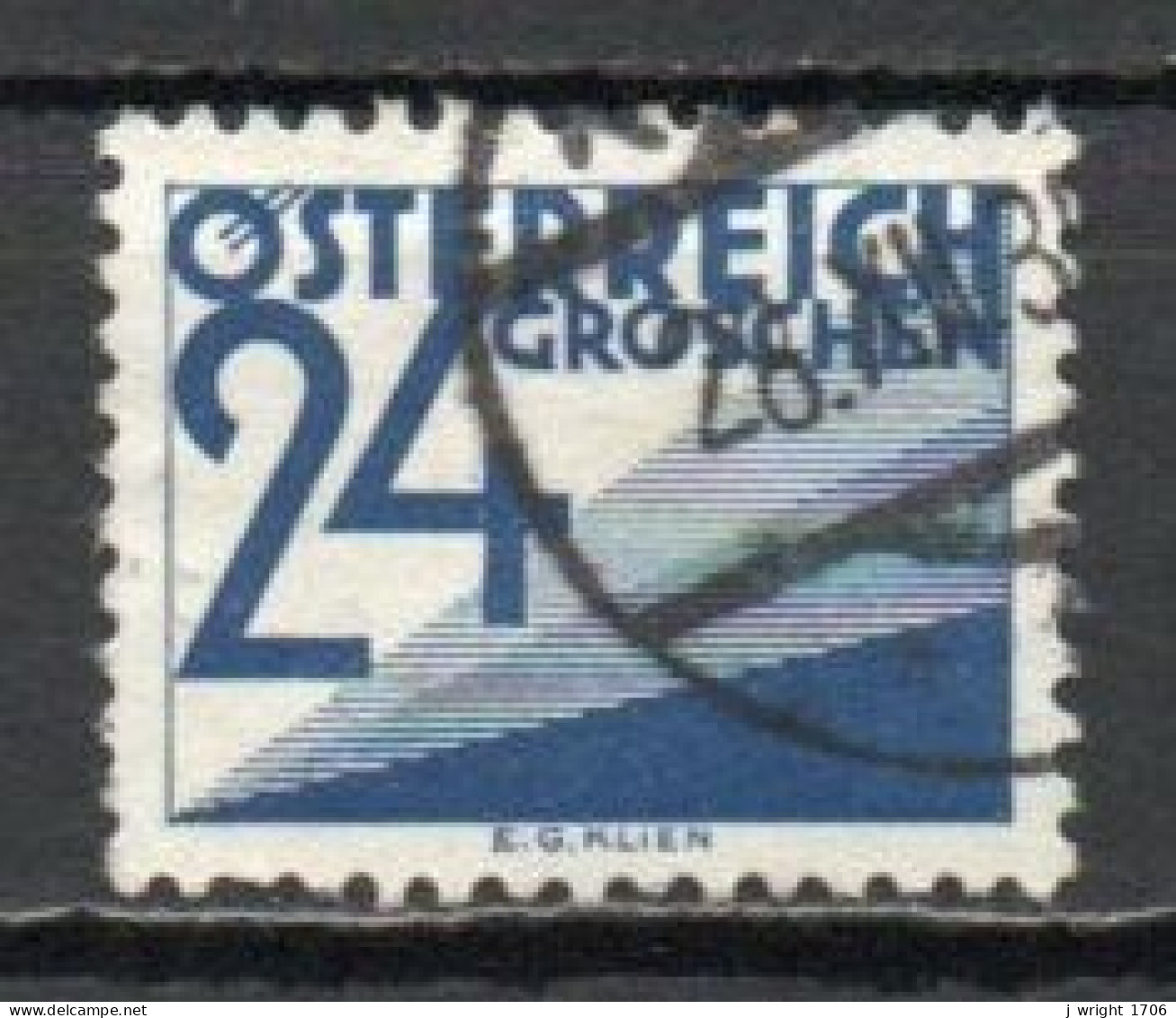 Austria, 1932, Numeral & Triangles, 24g, USED - Segnatasse