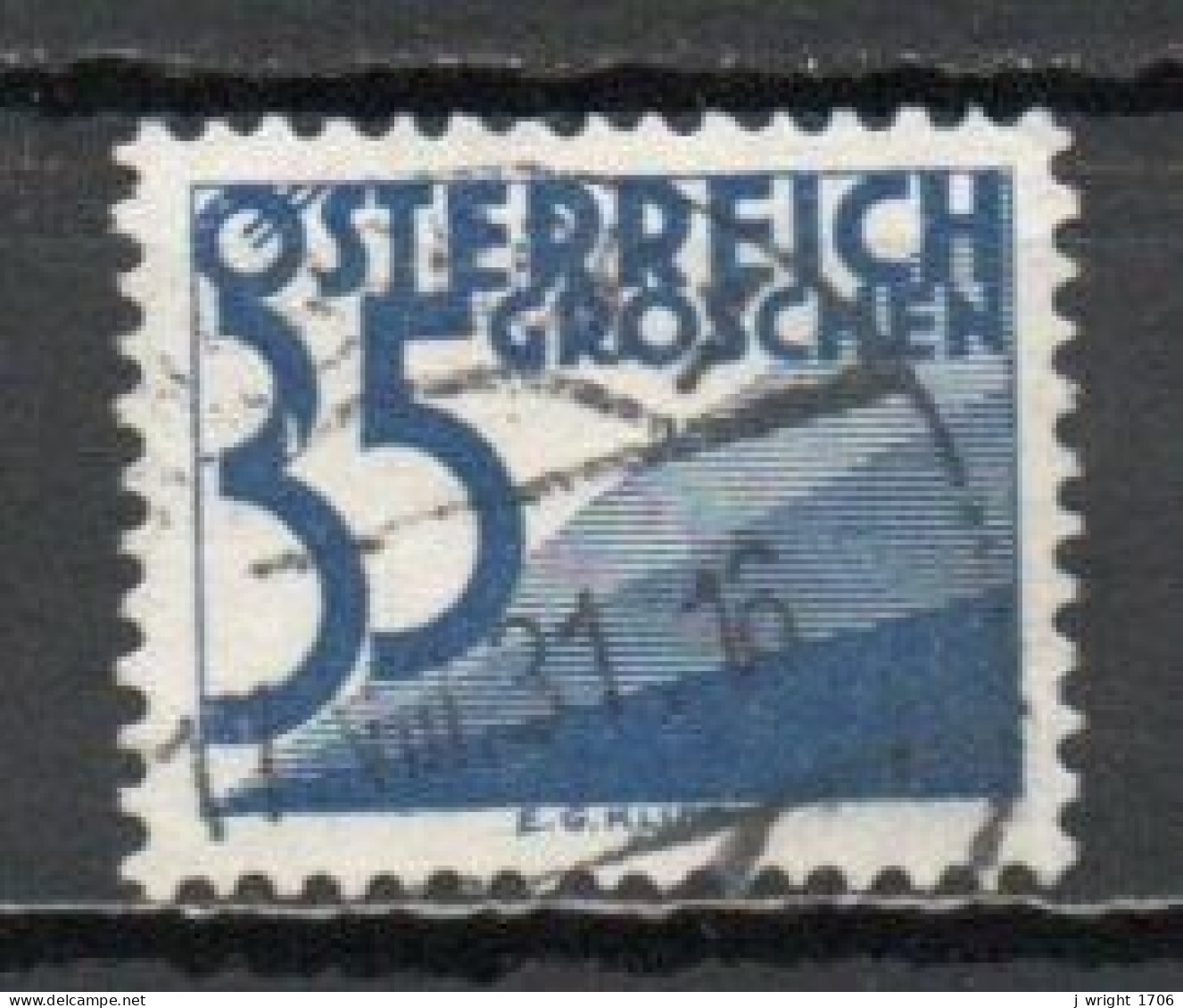 Austria, 1930, Numeral & Triangles, 35g, USED - Portomarken