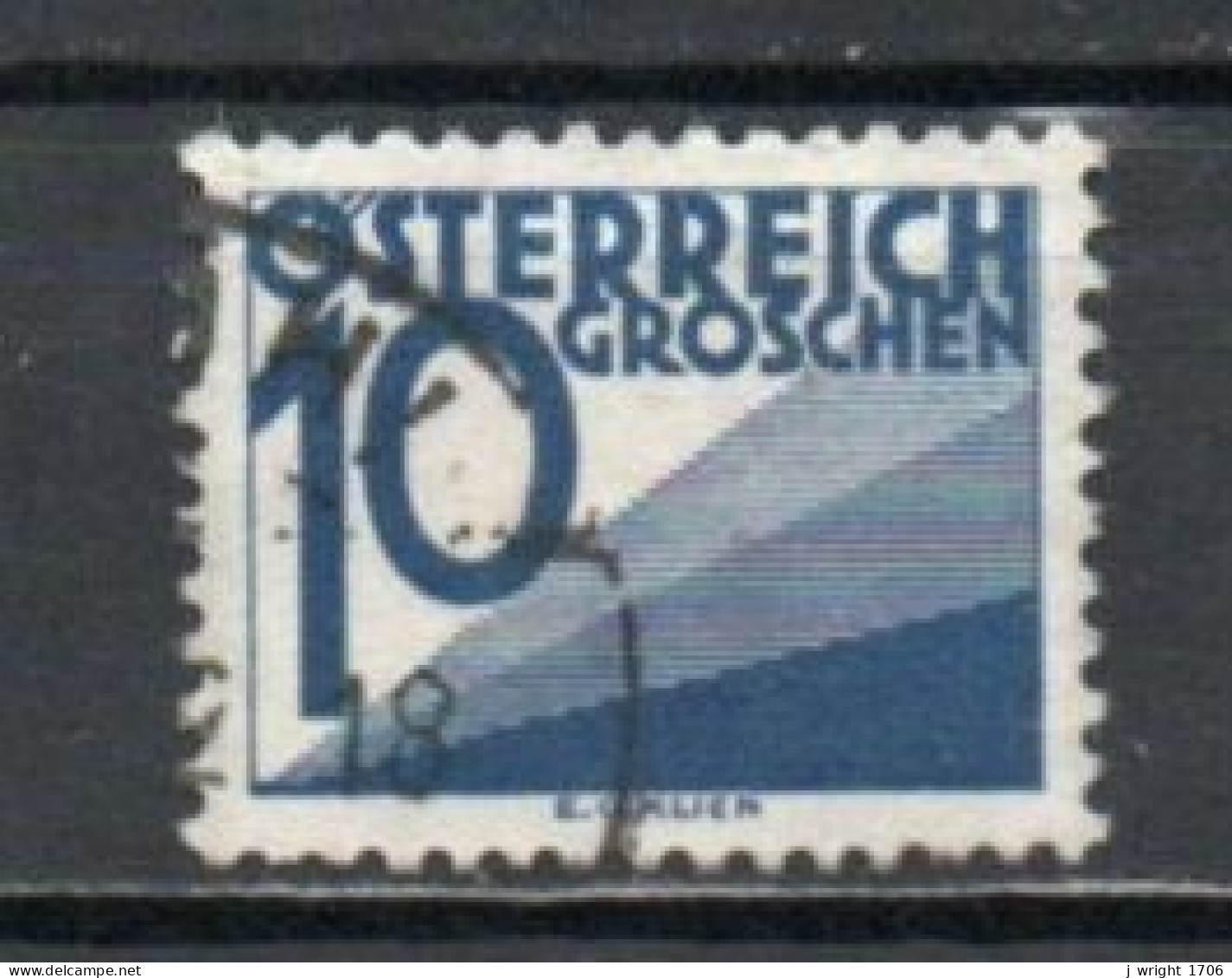 Austria, 1925, Numeral & Triangles, 10g, USED - Postage Due