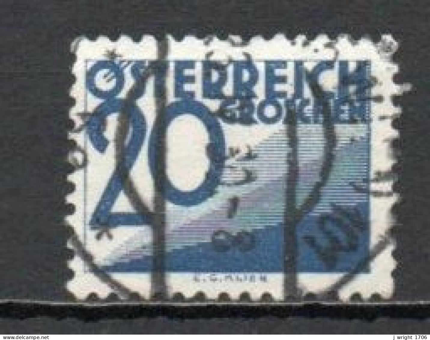Austria, 1925, Numeral & Triangles, 20g, USED - Postage Due