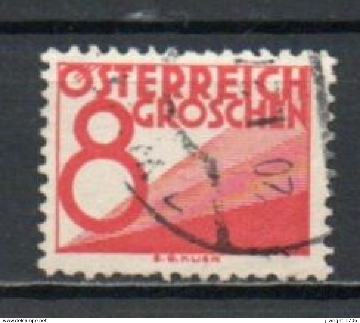 Austria, 1925, Numeral & Triangles, 8g, USED - Segnatasse