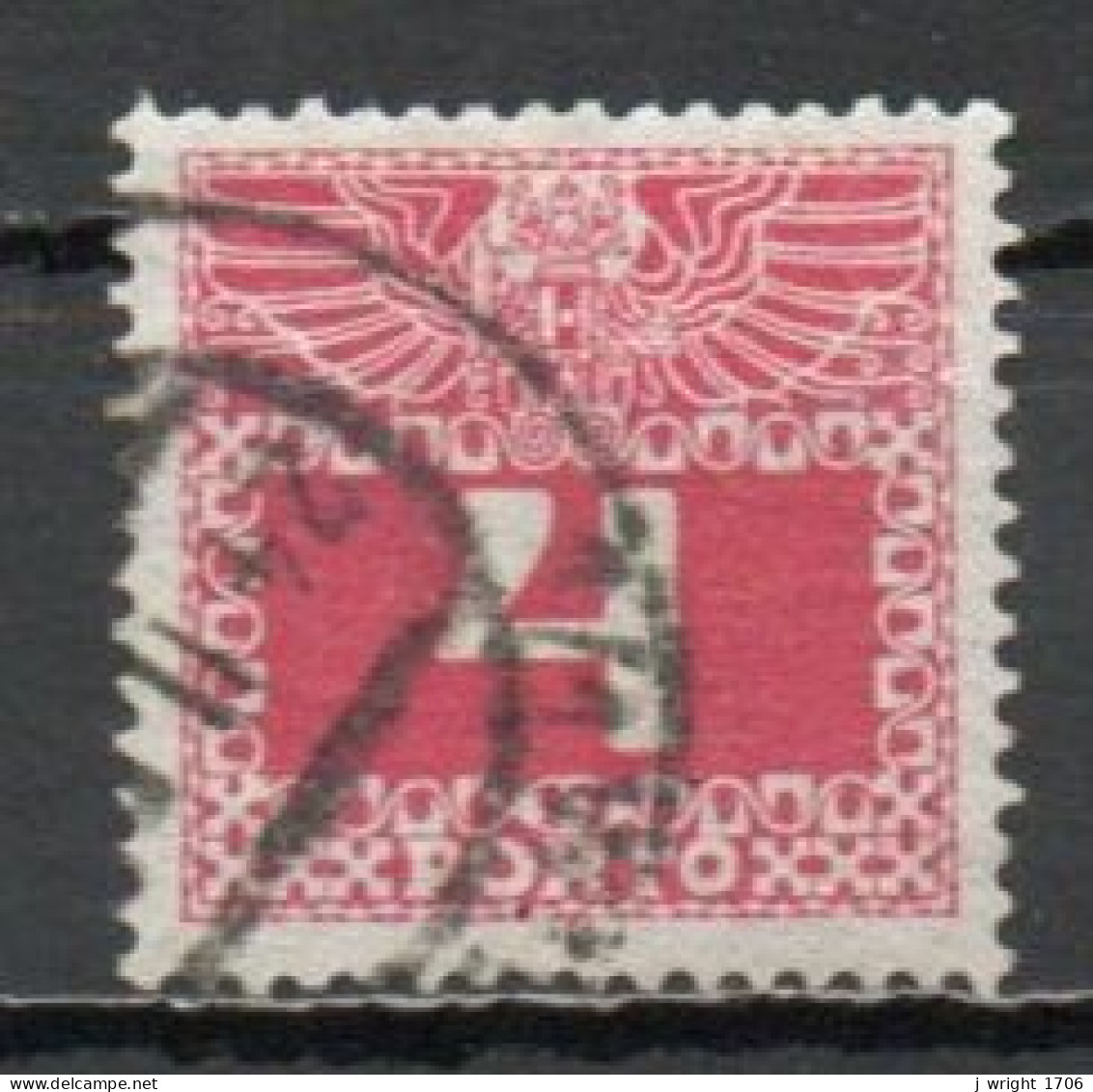 Austria, 1908, Coat Of Arms & Numeral, 4h, USED - Segnatasse