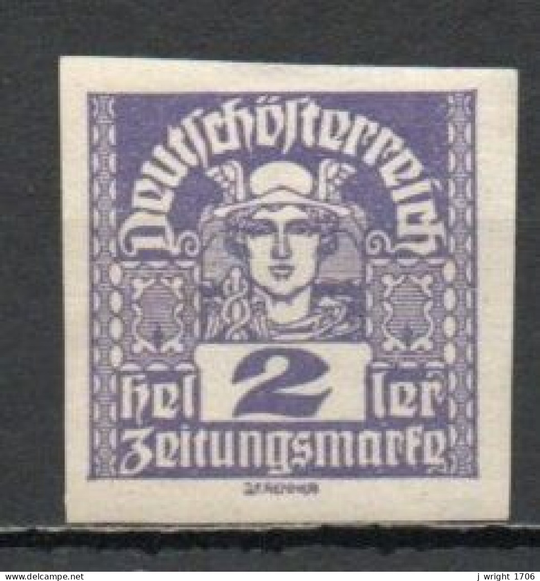 Austria, 1920, Mercury, 2h, MH - Periódicos