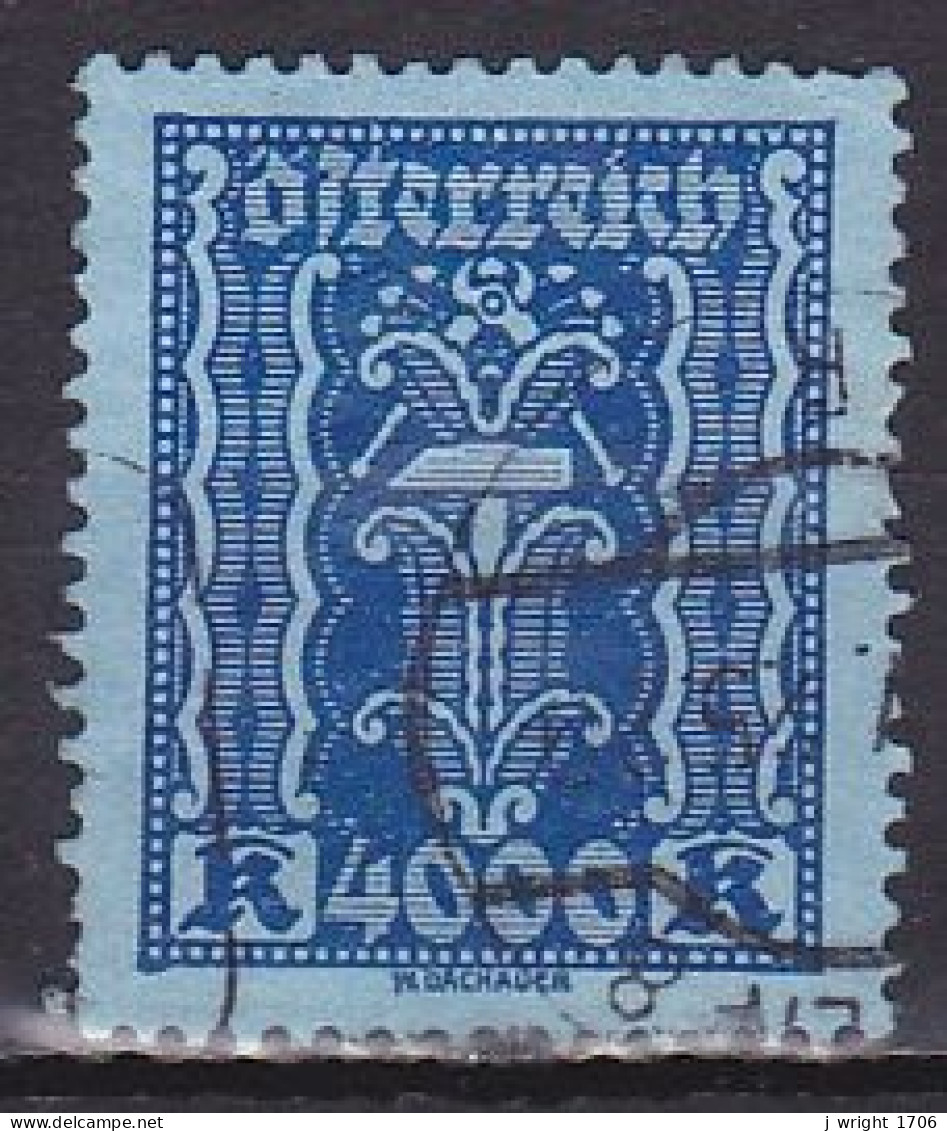 Austria, 1924, Hammer & Tongs, 4000kr, USED - Gebraucht