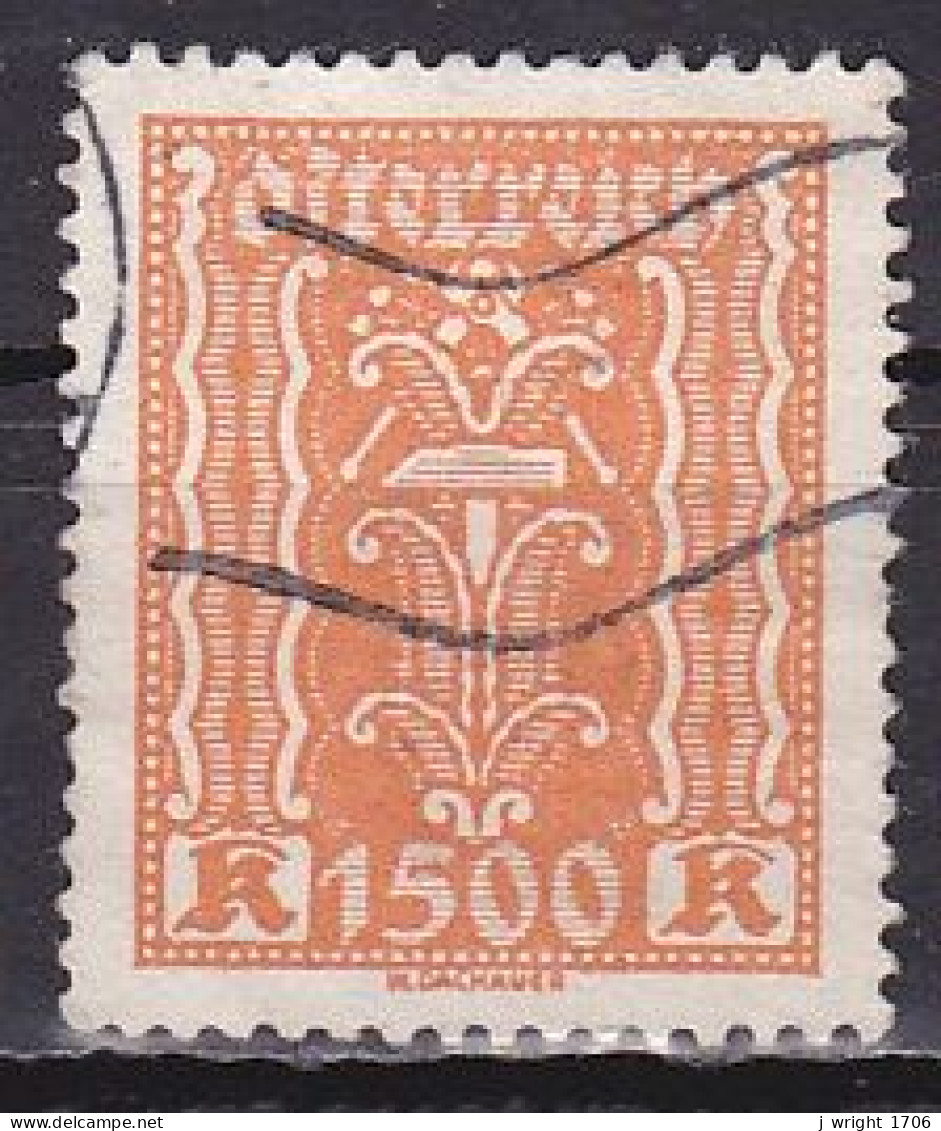 Austria, 1924, Hammer & Tongs, 1500kr, USED - Gebraucht