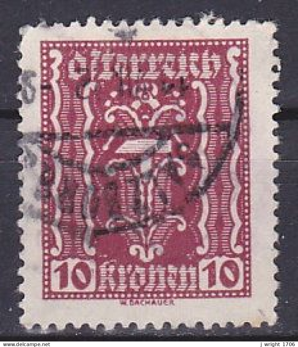Austria, 1922, Hammer & Tongs, 10kr, USED - Gebraucht