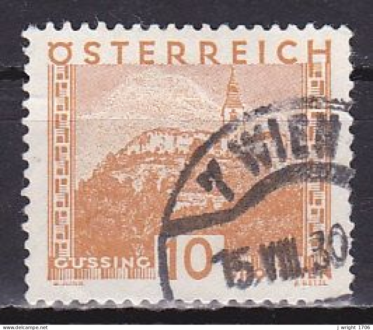 Austria, 1930, Landscapes Large Format/Güssing, 10g, USED - Gebraucht