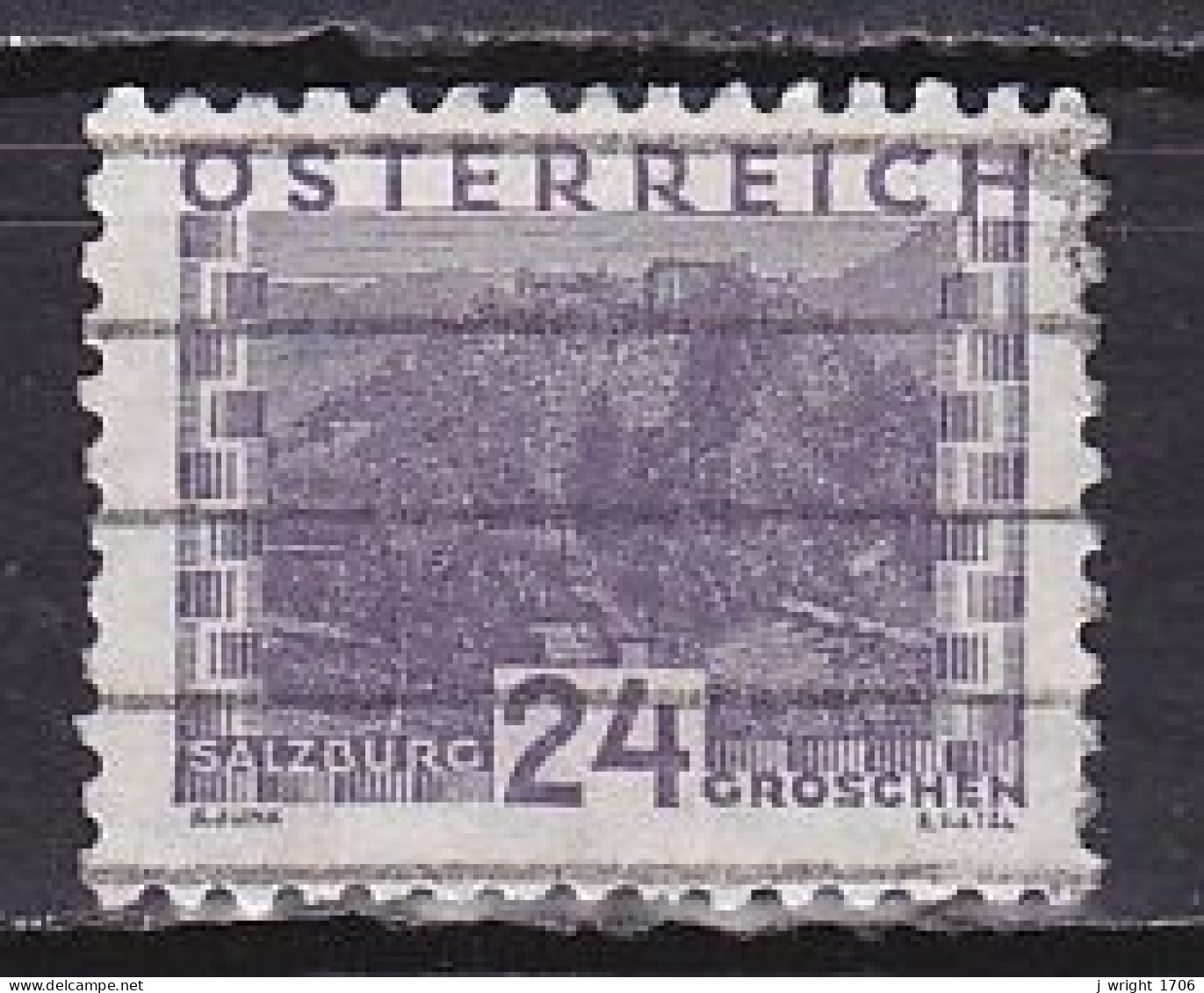 Austria, 1932, Landscapes Small Format/Salzburg, 24g, USED - Gebraucht