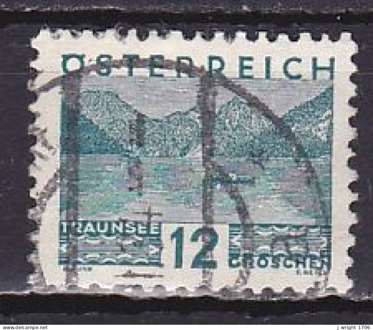 Austria, 1932, Landscapes Small Format/Traunsee, 12g, USED - Gebraucht