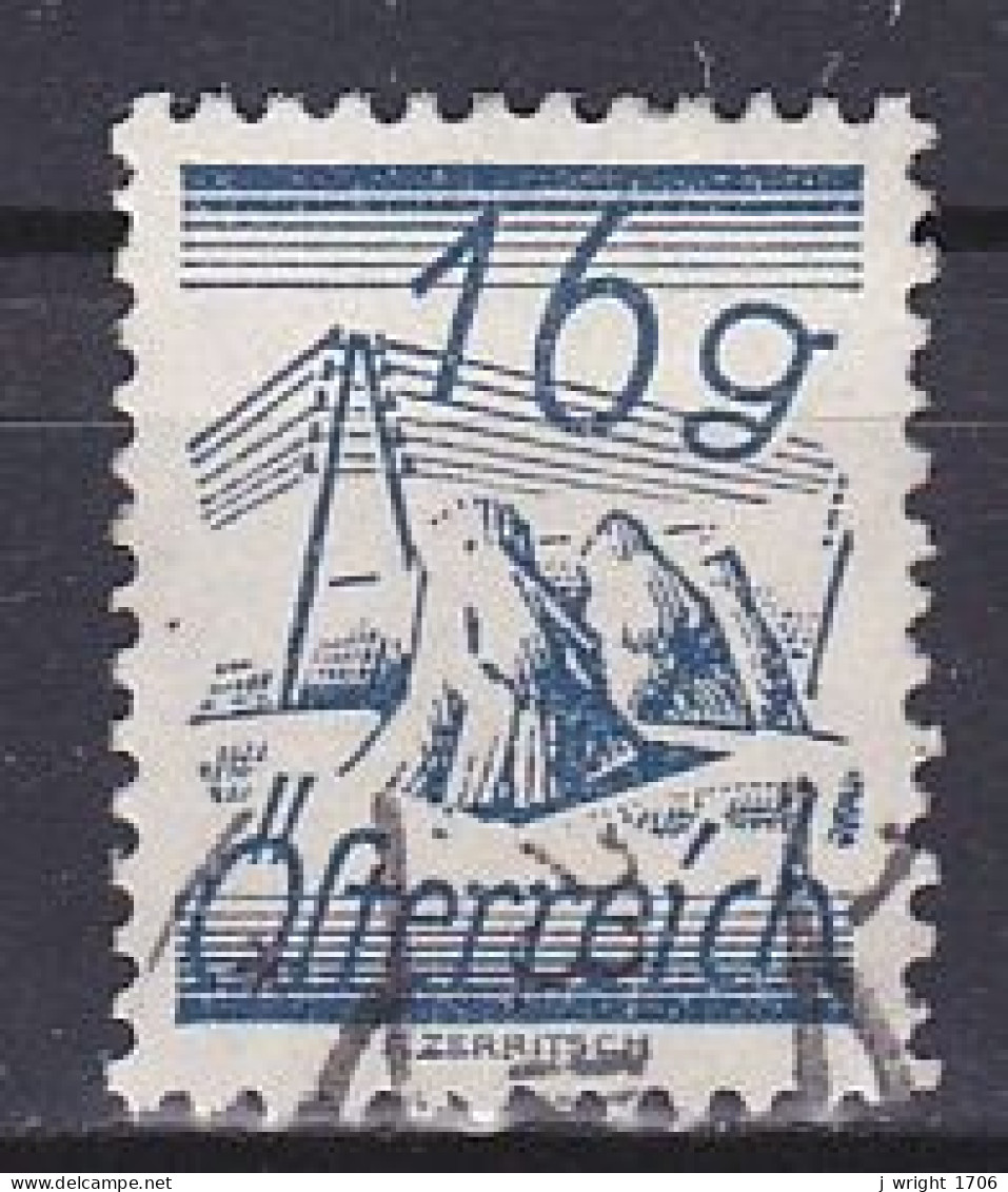 Austria, 1925, Telegraph Wires, 16g, USED - Gebraucht