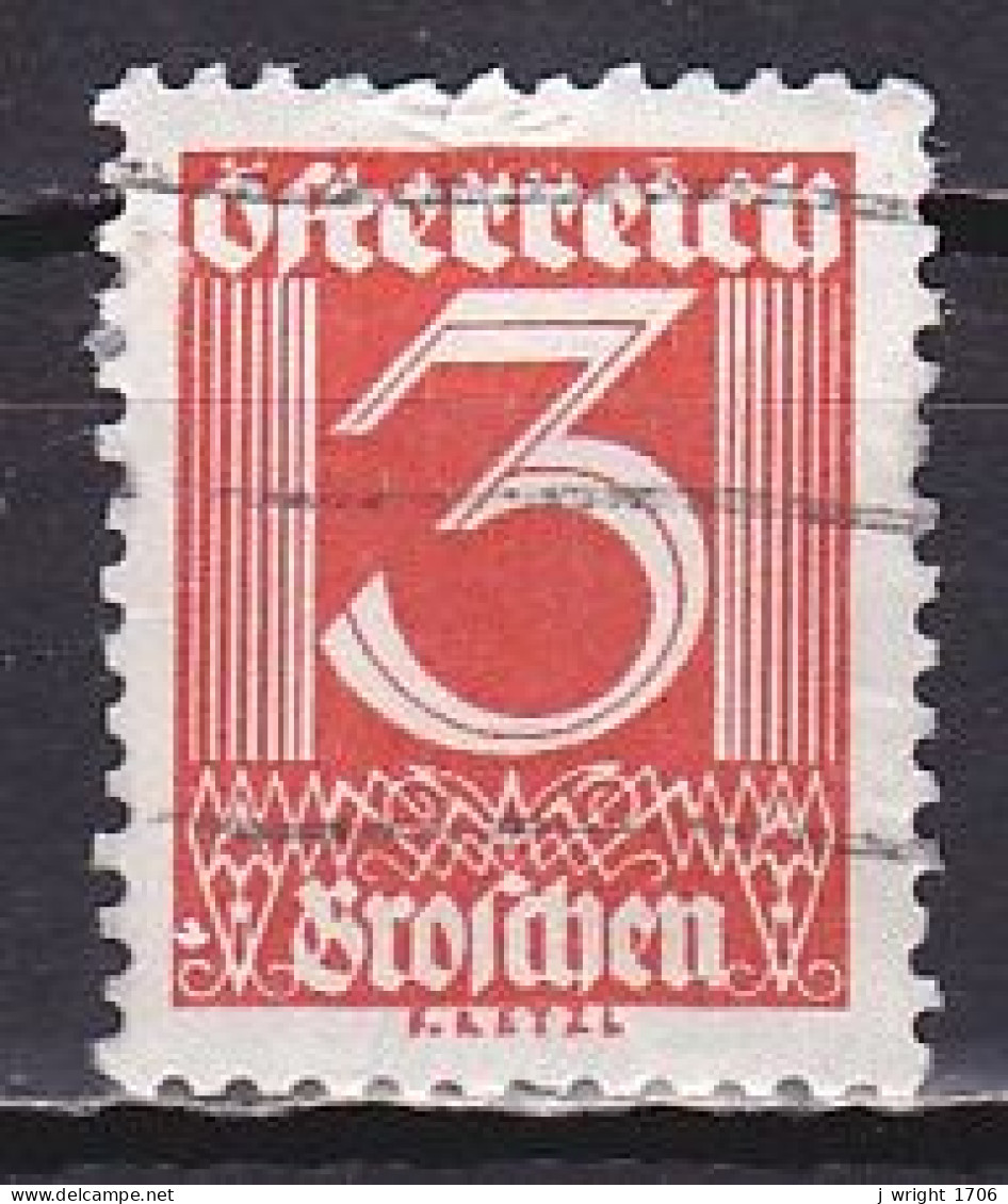 Austria, 1925, Numeral, 3g, USED - Gebruikt