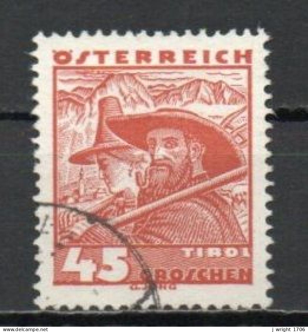 Austria, 1934, Costumes/Tyrol, 45g, USED - Gebraucht