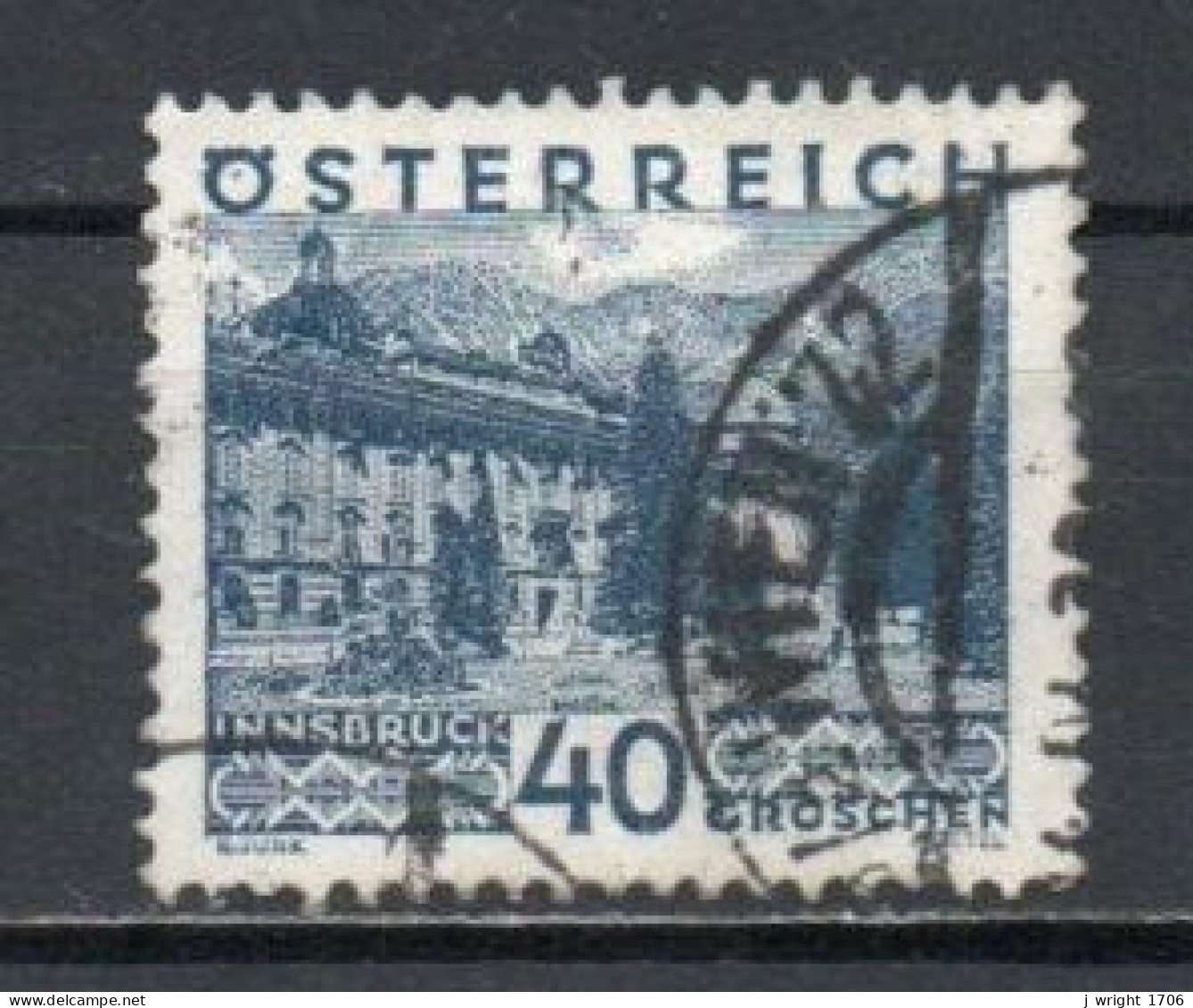 Austria, 1929, Landscapes Large Format/Innsbruck, 40g, USED - Used Stamps